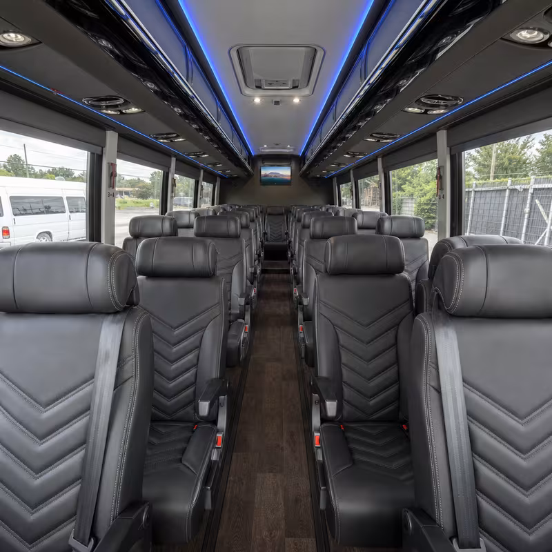 15-35 Passenger Minibus Interior