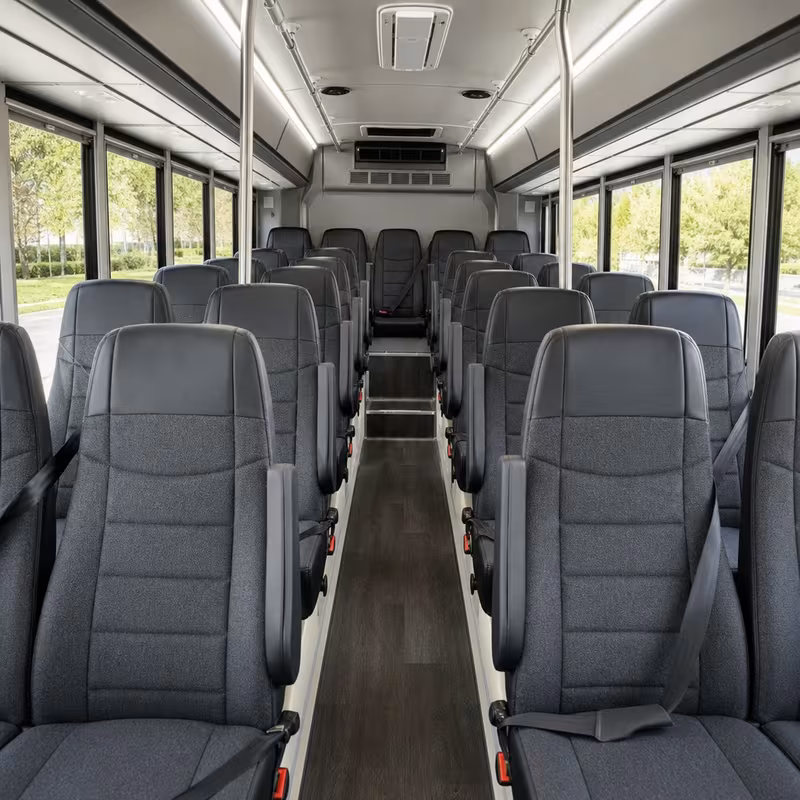 15-35 Passenger Minibus Interior