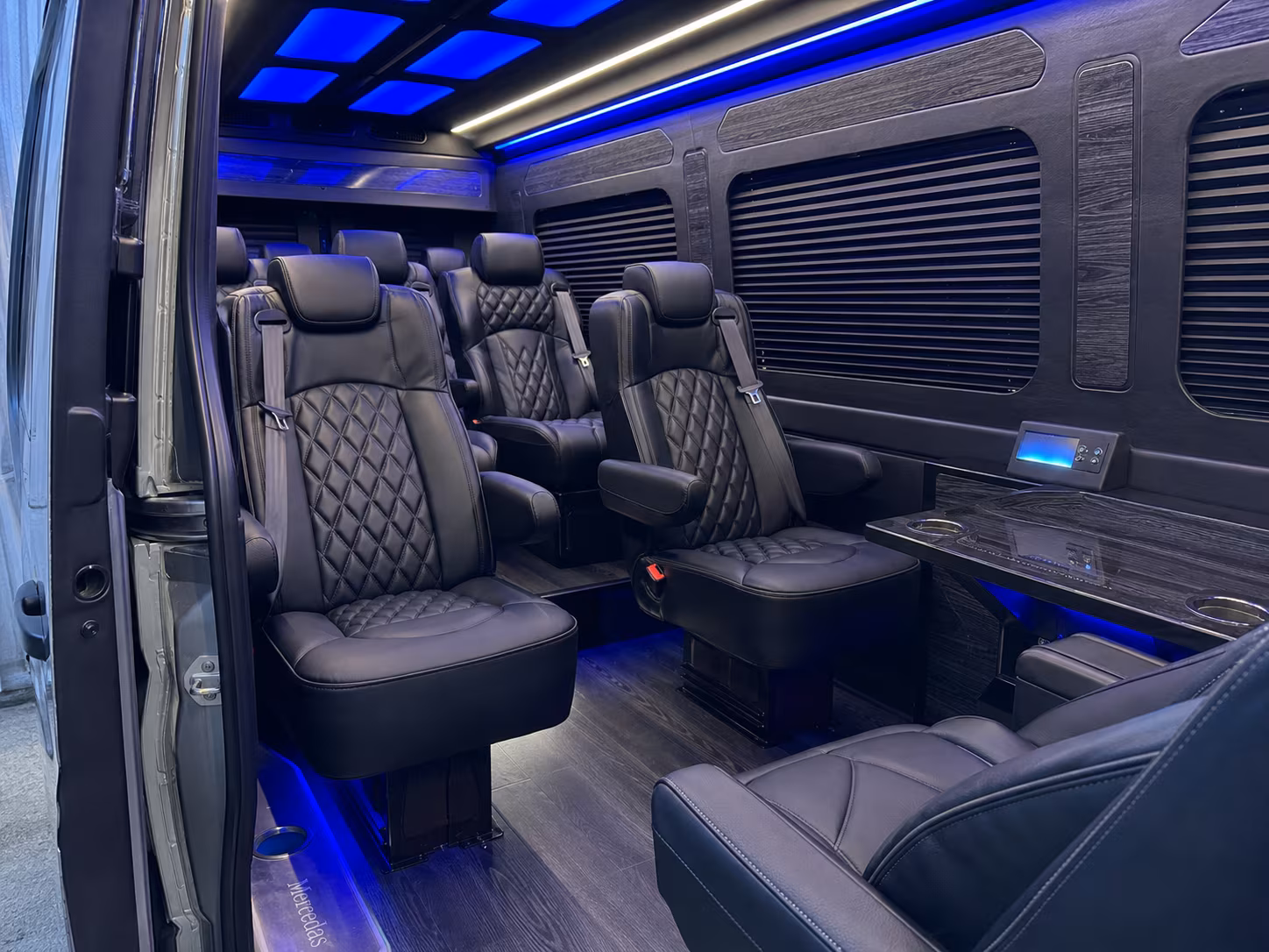 Savannah Airport Shuttle & Transportation party bus interior