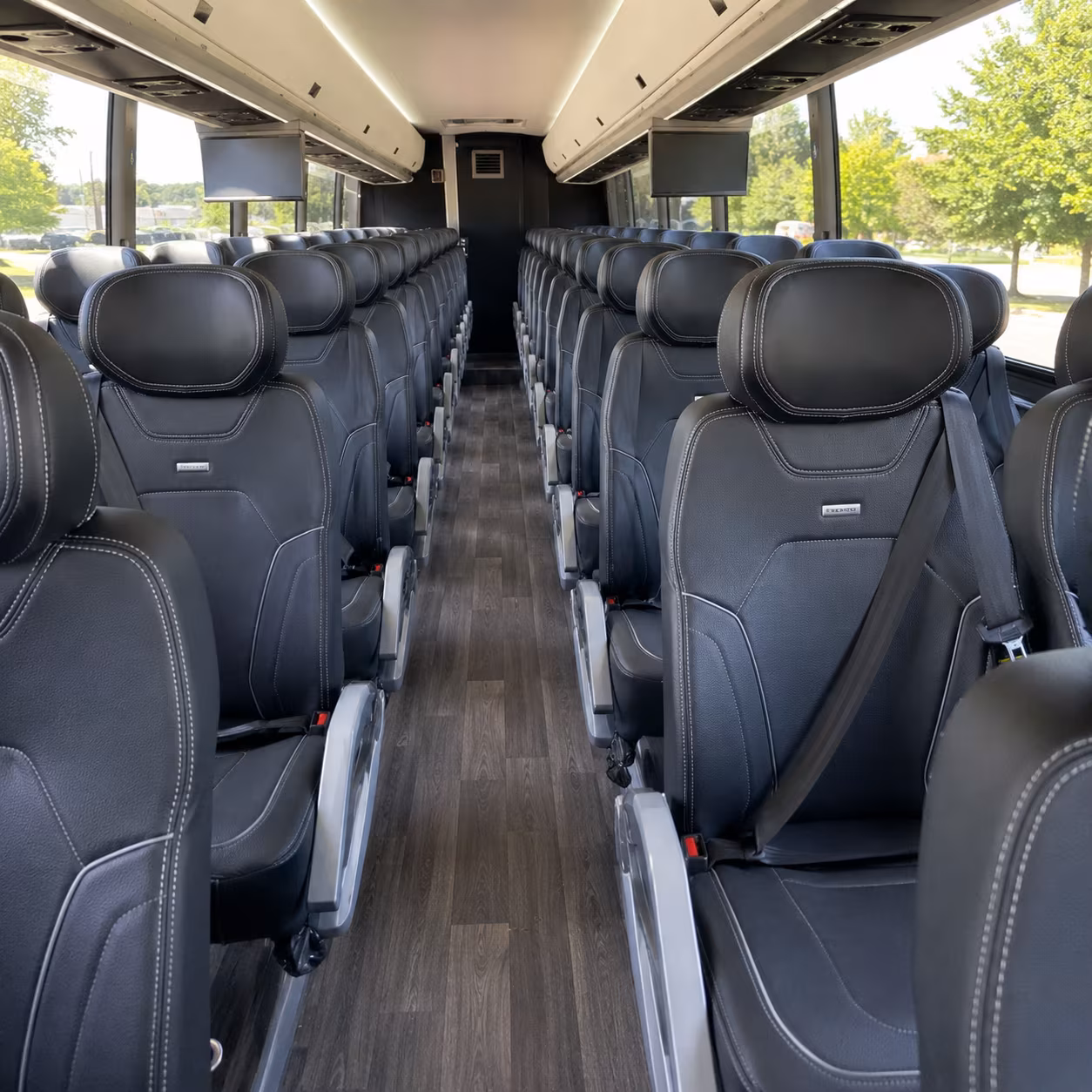 Savannah School Event Transportation party bus exterior