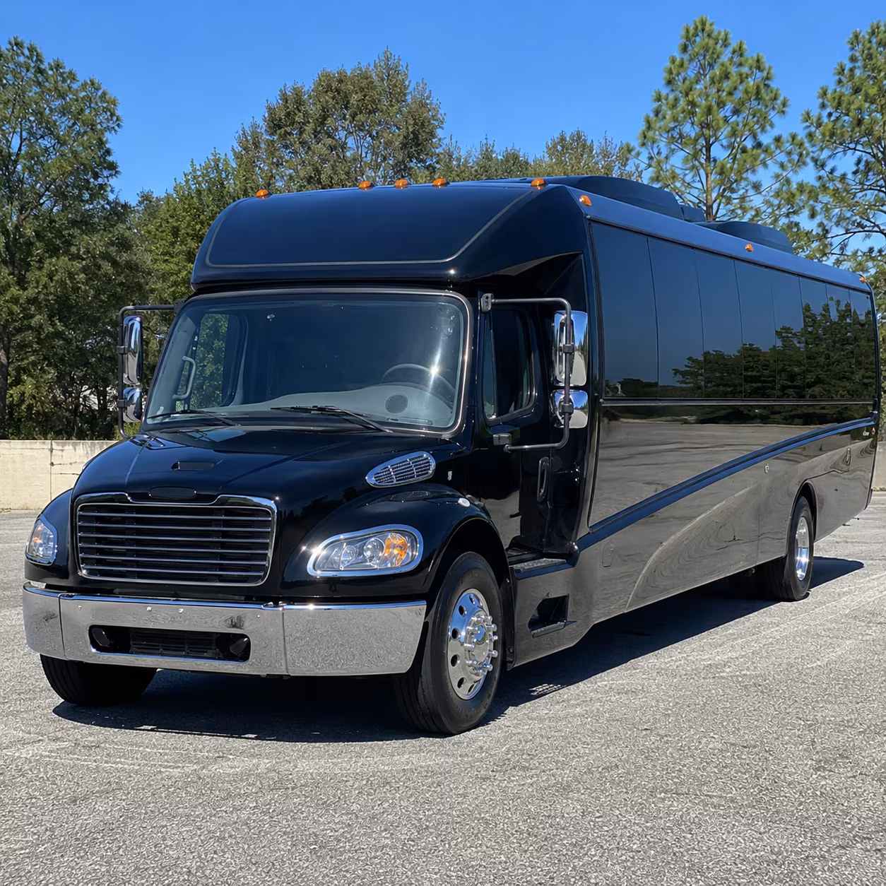 Savannah School Event Transportation party bus exterior