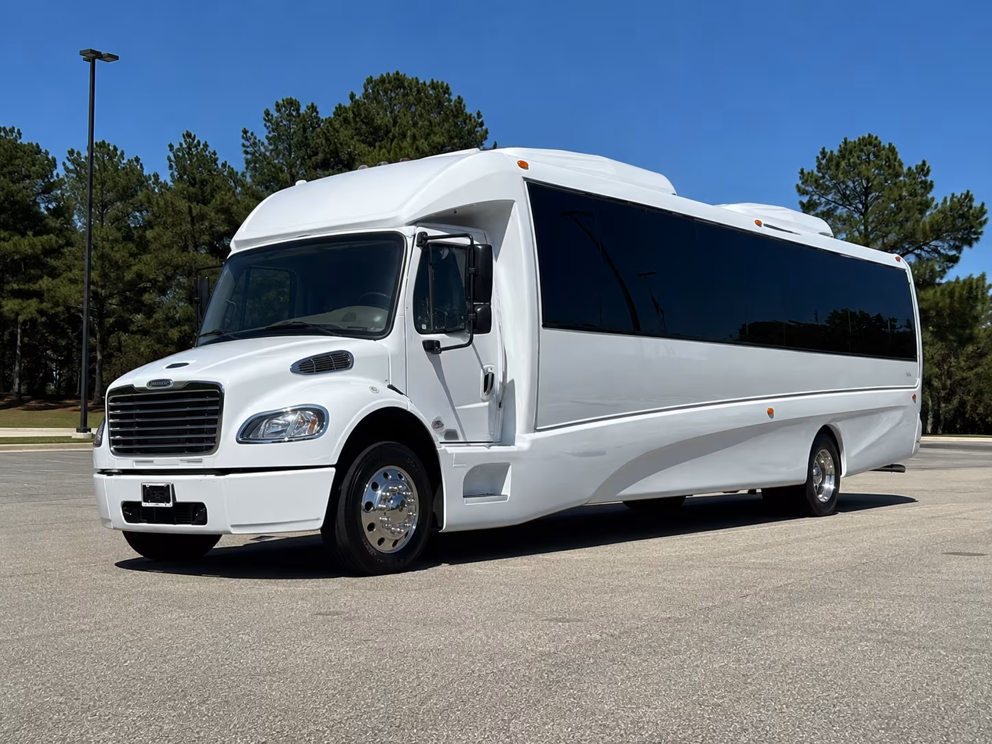Savannah Sporting Event Transportation party bus exterior