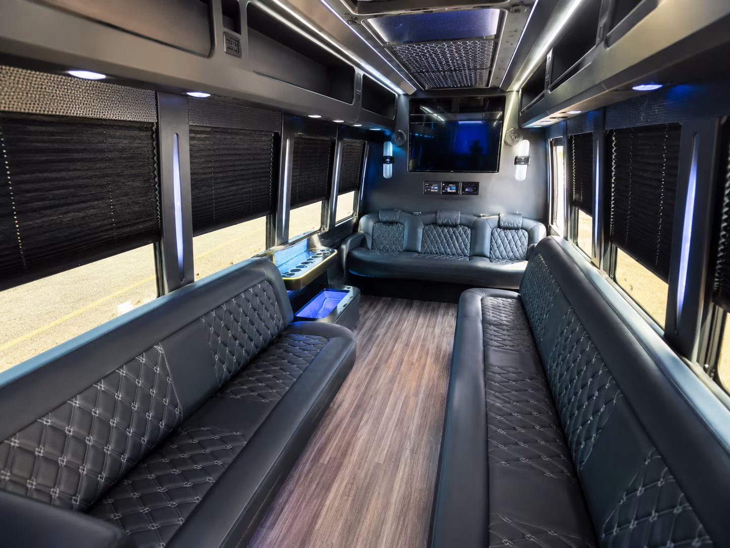 Savannah Sporting Event Transportation party bus exterior