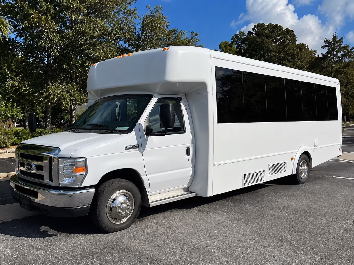 Savannah Wedding Transportation party bus exterior