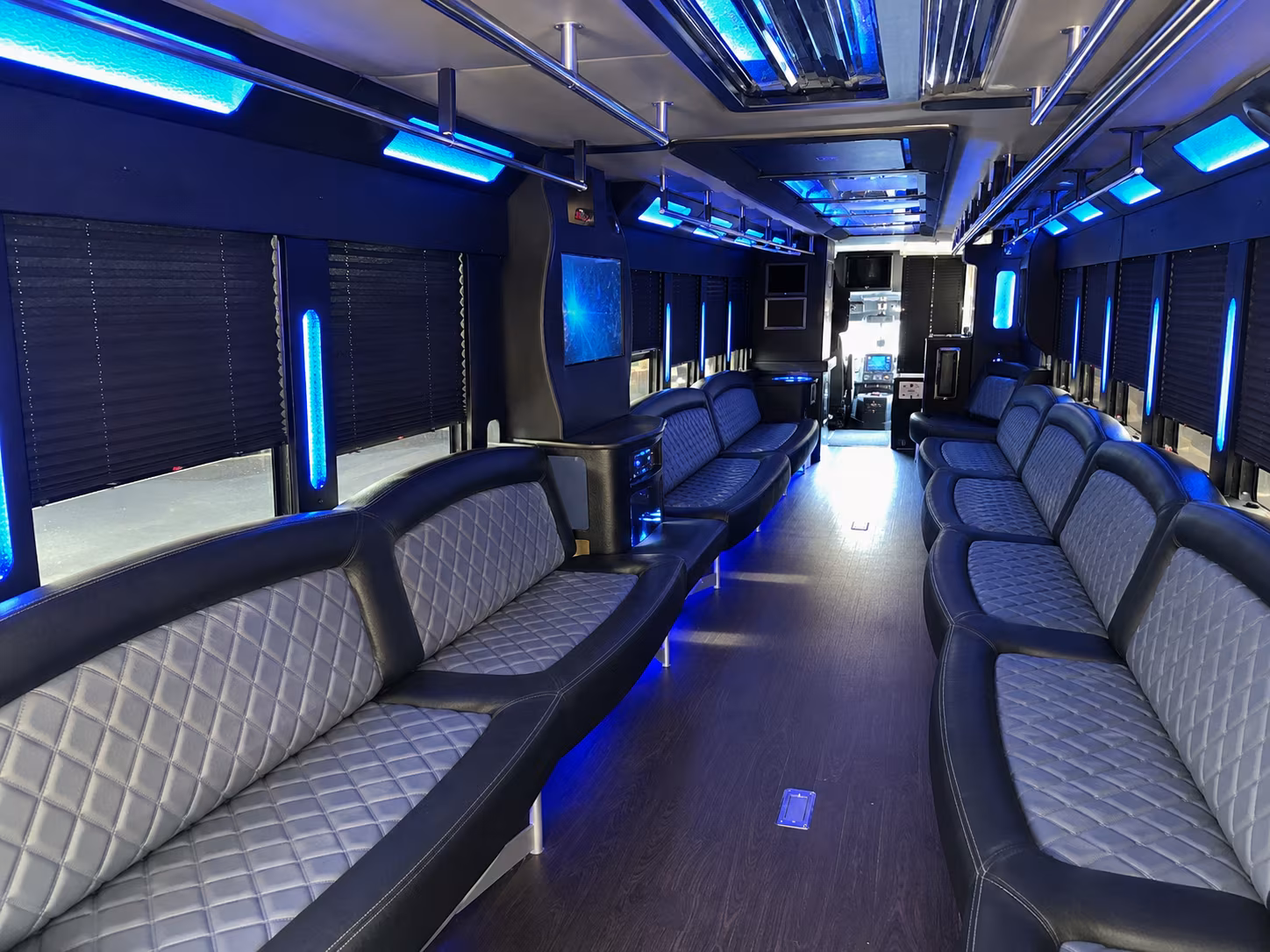 Savannah Wedding Transportation party bus exterior