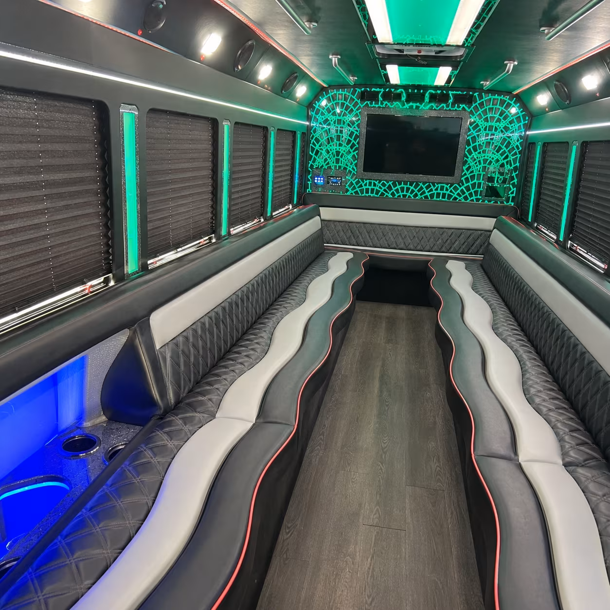 Savannah Wedding Transportation party bus exterior