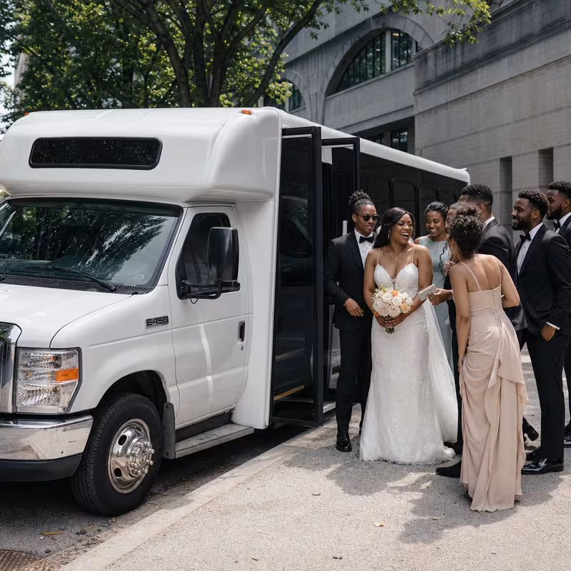Savannah Wedding Transportation fleet vehicle